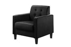 HOMLUX Fauteuil d'appoint en velours de 27,5 W avec capitonnage