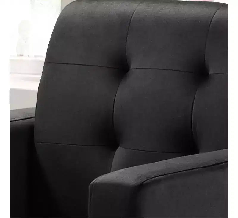 HOMLUX Fauteuil d'appoint en velours de 27,5 W avec capitonnage