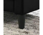 HOMLUX Fauteuil d'appoint en velours de 27,5 W avec capitonnage
