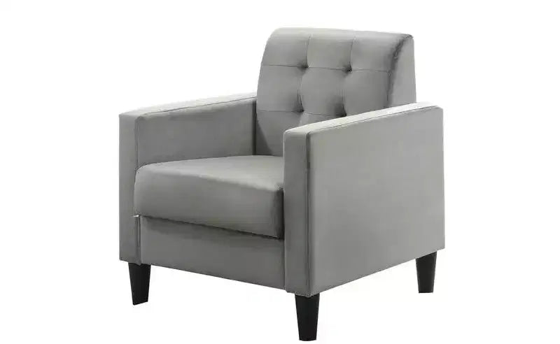 HOMLUX Fauteuil d'appoint en velours de 27,5 W avec capitonnage