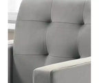 HOMLUX Fauteuil d'appoint en velours de 27,5 W avec capitonnage