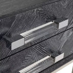 Table d'appoint Sanford à 2 tiroirs - SFV3548B - Chêne cérusé noir - Safavieh Couture