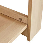Table basse moderne pratique Okak avec étagères de rangement ouvertes, table d'appoint pour le salon, la chambre et le bureau, finition anti-rayures