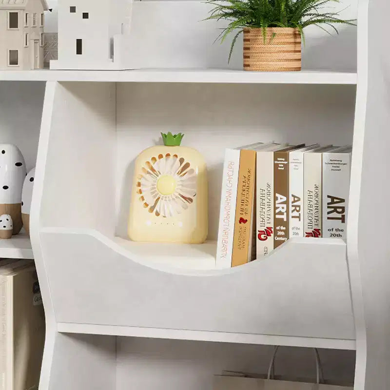 GustoWave Bibliothèque pour enfants à 3 niveaux – Présentoirs à livres pour tout-petits pour salles de classe, salles de jeux, bibliothèque à 5 compartiments et étagère à jouets pour chambre, salon
