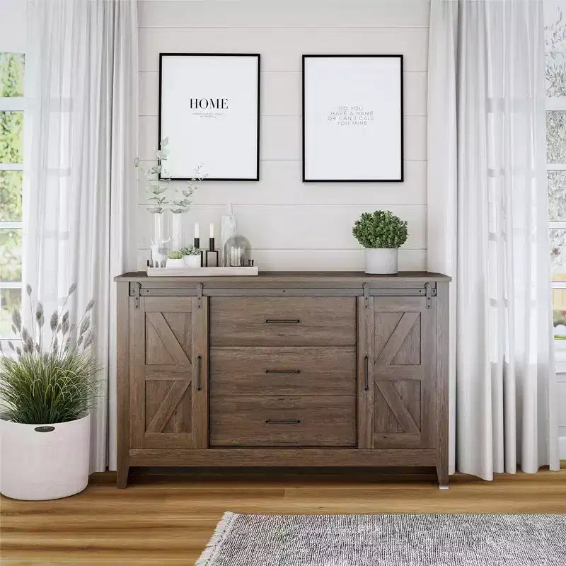 Commode 3 tiroirs/2 portes RealRooms Alton Farmhouse