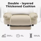 Chaise de bureau en cuir PU Fauteuil d'ordinateur avec soutien lombaire et dossier haut, Chaise de bureau ergonomique avec appui-tête relevable