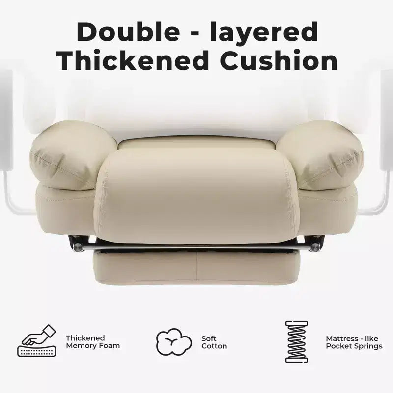 Chaise de bureau en cuir PU Fauteuil d'ordinateur avec soutien lombaire et dossier haut, Chaise de bureau ergonomique avec appui-tête relevable
