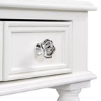 Coiffeuse ModernLuxe avec miroir, tiroirs et plateau de rangement pour bijoux, table de maquillage blanche, coiffeuse peu encombrante