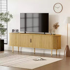 Meuble TV 70.1, console TV moderne avec compartiment de rangement et porte coulissante, meuble de divertissement pour jeux vidéo avec placard pour salon, chambre à coucher