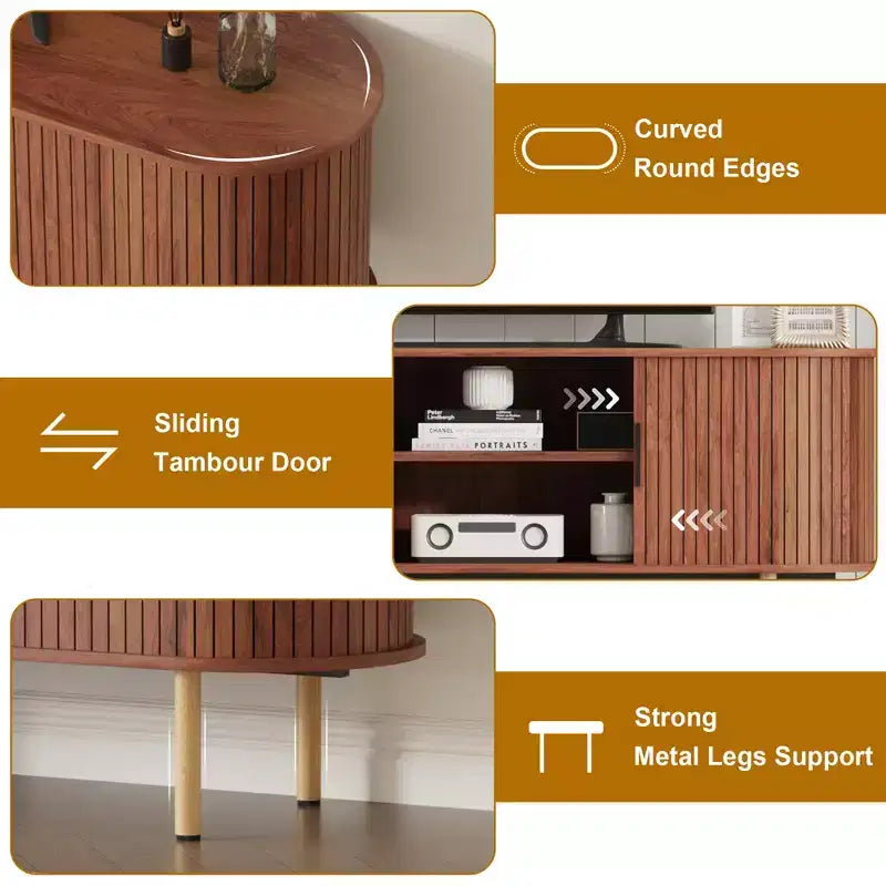 Meuble TV 70.1, console TV moderne avec compartiment de rangement et porte coulissante, meuble de divertissement pour jeux vidéo avec placard pour salon, chambre à coucher