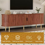 Meuble TV 70.1, console TV moderne avec compartiment de rangement et porte coulissante, meuble de divertissement pour jeux vidéo avec placard pour salon, chambre à coucher