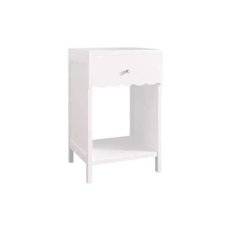 Table de chevet pour enfants ModernLuxe, en bois, table d'appoint blanche, table de canapé avec tiroir