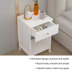 Table de chevet pour enfants ModernLuxe, en bois, table d'appoint blanche, table de canapé avec tiroir