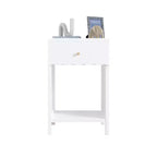 Table de chevet pour enfants ModernLuxe, en bois, table d'appoint blanche, table de canapé avec tiroir