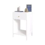 Table de chevet pour enfants ModernLuxe, en bois, table d'appoint blanche, table de canapé avec tiroir
