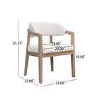 Ensemble de salle à manger rembourré Christopher Knight Home Ambessa moderne 7 pièces en bois d'hévéa