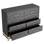 Commode à 8 tiroirs pour chambre et placard, chiffonnier moderne de 92 cm de haut avec glissières à fermeture douce et kit anti-basculement, organisateur peu encombrant