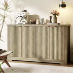 Buffet encastré Gustowave avec rangement, 4 portes et étagères réglables