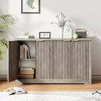 Buffet encastré Gustowave avec rangement, 4 portes et étagères réglables