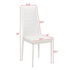 Karl Home Lot de 4 chaises de salle à manger
