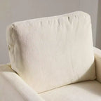 VINGLI Fauteuil Pivotant Mid-Century Moderne avec Coussins à Double Épaisseur, Canapé Simple Carré Confortable Rembourré pour Salon