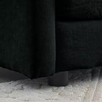 Canapé causeuse moderne en tissu pour salon, grand canapé 2 places rembourré à assise profonde avec 4 oreillers, en chenille beige