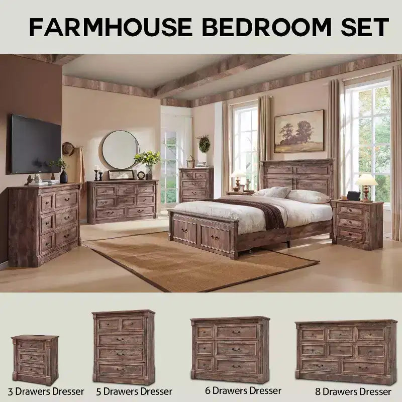 Cadre de lit Queen Size Mastgoal avec tête de lit de 130 cm de haut, pied de lit romain de 51 cm, 2 grands tiroirs de rangement, pas besoin de sommier à ressorts