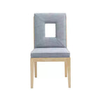 Meridian Furniture, Chaises de salle à manger Gwendolyn en tissu texturé lin, lot de 2