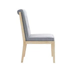 Meridian Furniture, Chaises de salle à manger Gwendolyn en tissu texturé lin, lot de 2