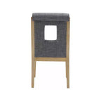 Meridian Furniture, Chaises de salle à manger Gwendolyn en tissu texturé lin, lot de 2