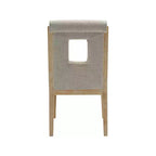 Meridian Furniture, Chaises de salle à manger Gwendolyn en tissu texturé lin, lot de 2
