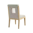 Meridian Furniture, Chaises de salle à manger Gwendolyn en tissu texturé lin, lot de 2