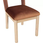 Meridian Furniture, Chaise de salle à manger en velours Conrad