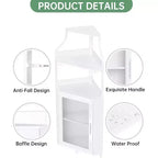 Meuble de bar d'angle CuisinSmart avec casier à vin amovible, meuble de bar avec porte-verres, petit buffet et armoire de rangement avec porte grillagée