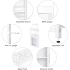 Meuble de bar d'angle CuisinSmart avec casier à vin amovible, meuble de bar avec porte-verres, petit buffet et armoire de rangement avec porte grillagée