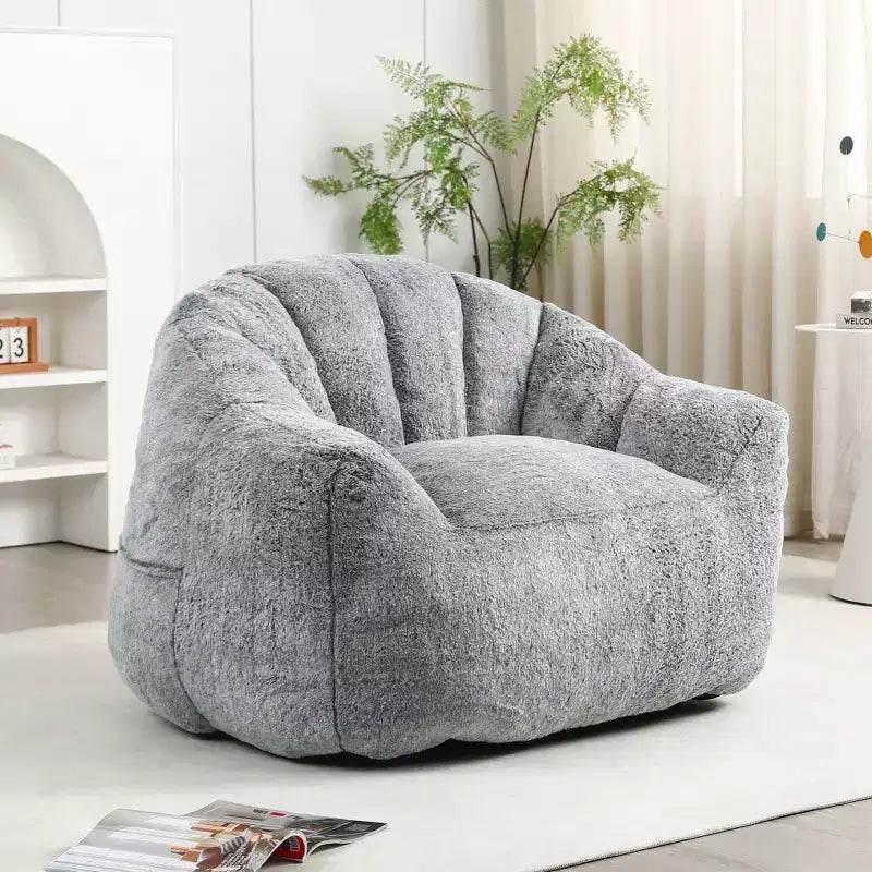 MAYEERTY Bean Bag Sofa Chair with Armrests High Density Foam Lazy Comfortable for Adults Living Room Bedroom Reading Nook