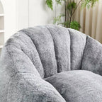 MAYEERTY Fauteuil Poire avec Accoudoirs en Mousse Haute Densité Confortable pour Adultes, Salon, Chambre à Coucher, Coin Lecture