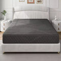 Swedrea Hybrid Mattress Breathable Medium Cooling Memory Foam Bed-in-a-Box, Black