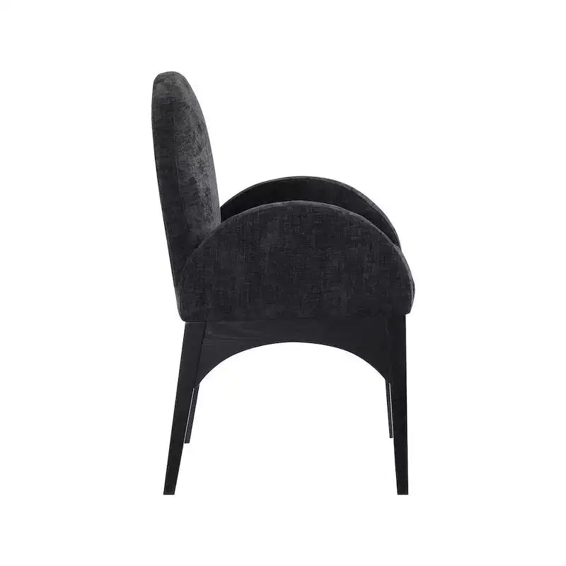 Meridian Furniture, Chaise de salle à manger en tissu chenille Waldorf