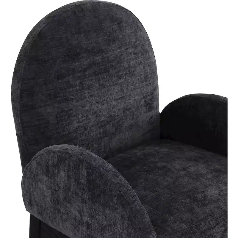 Meridian Furniture, Chaise de salle à manger en tissu chenille Waldorf