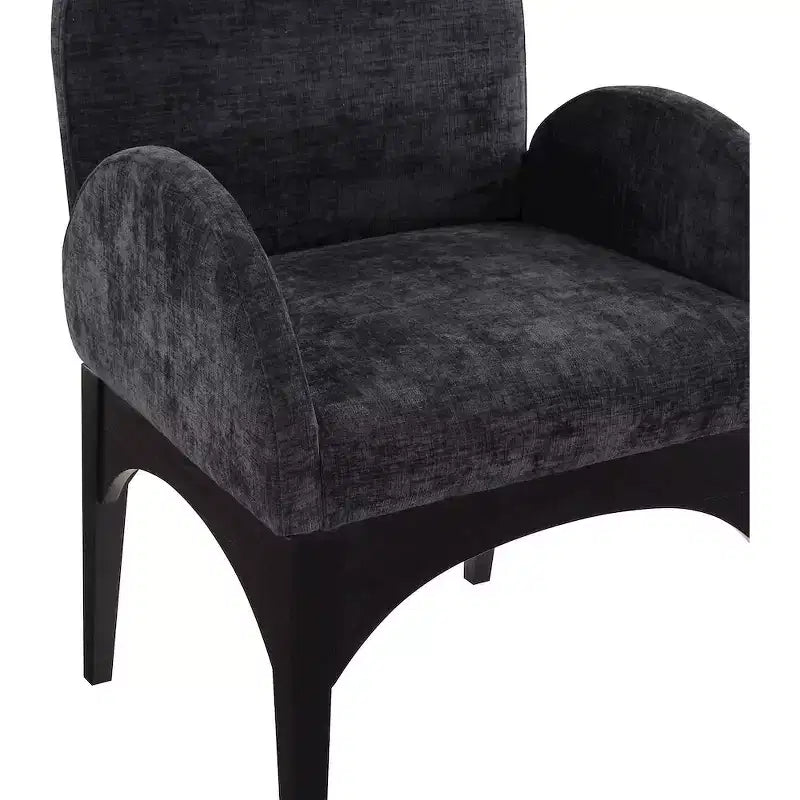 Meridian Furniture, Chaise de salle à manger en tissu chenille Waldorf
