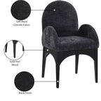 Meridian Furniture, Chaise de salle à manger en tissu chenille Waldorf