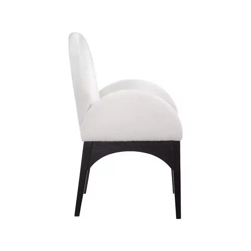 Meridian Furniture, Chaise de salle à manger en tissu chenille Waldorf
