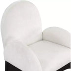 Meridian Furniture, Chaise de salle à manger en tissu chenille Waldorf
