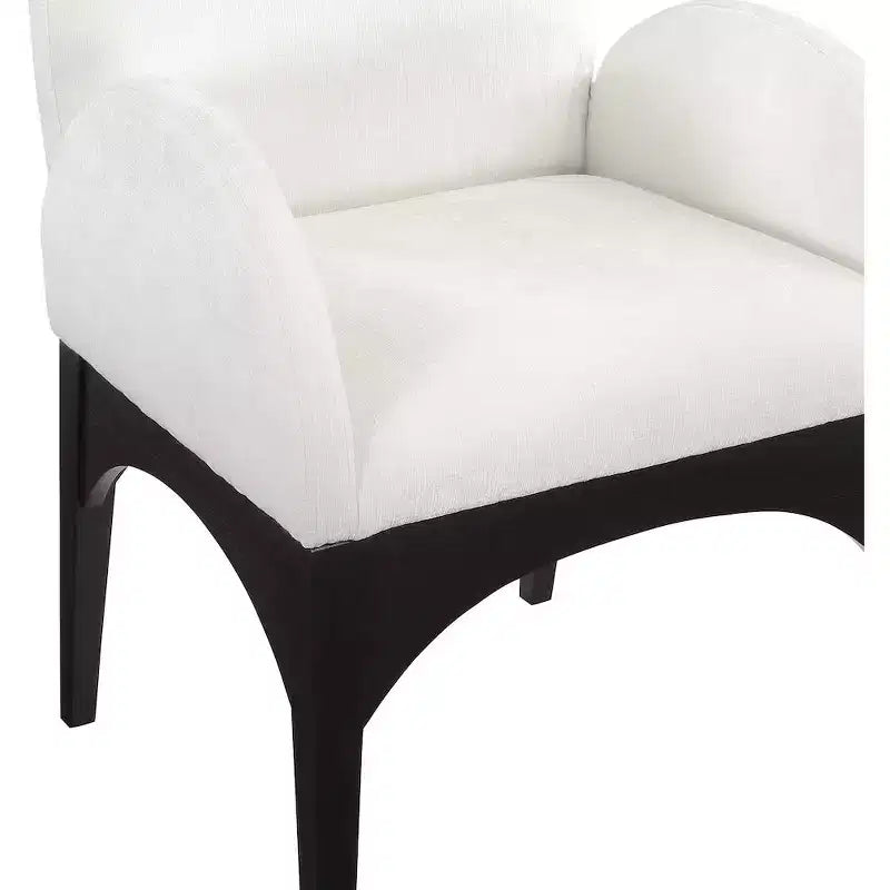 Meridian Furniture, Chaise de salle à manger en tissu chenille Waldorf
