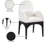 Meridian Furniture, Chaise de salle à manger en tissu chenille Waldorf