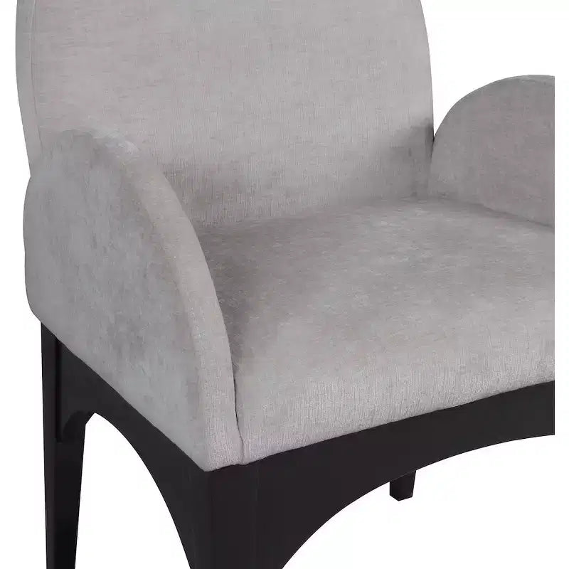 Meridian Furniture, Chaise de salle à manger en tissu chenille Waldorf