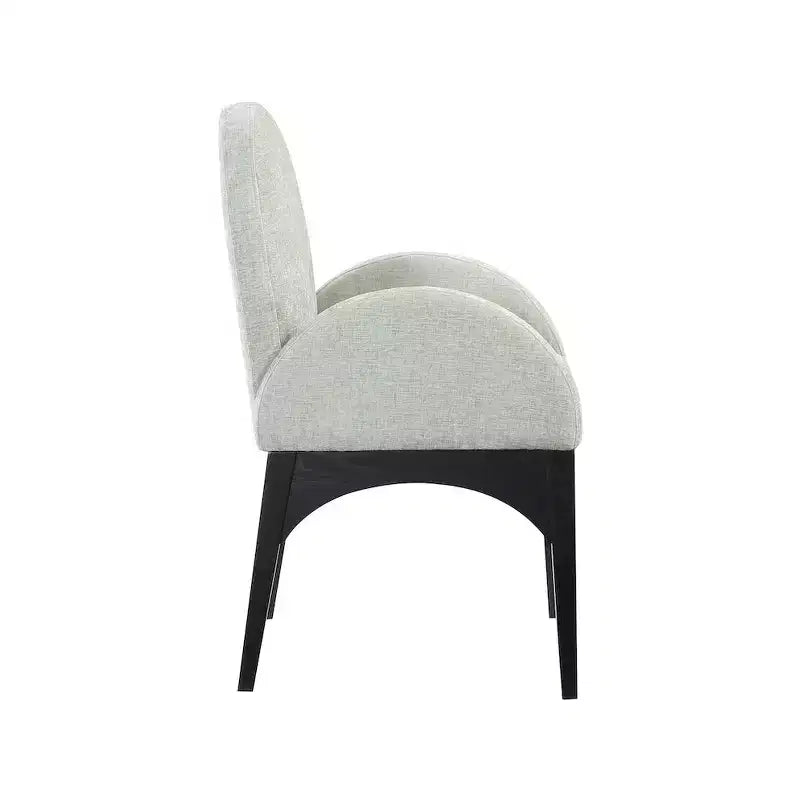 Meridian Furniture, Chaise de salle à manger en tissu chenille Waldorf