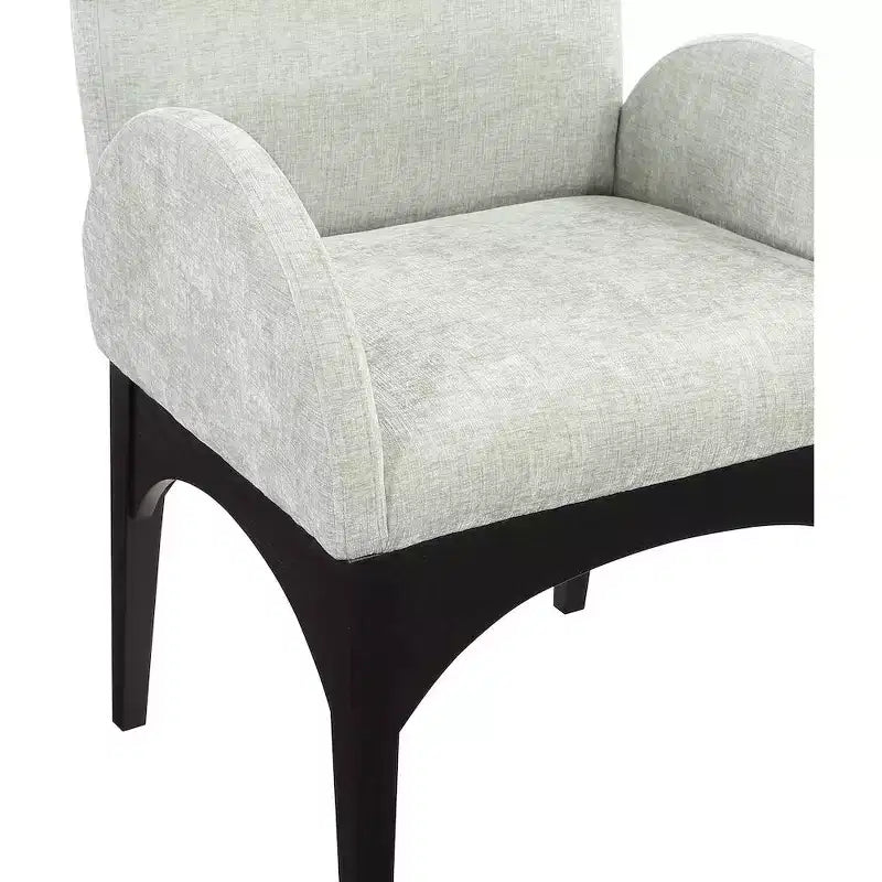 Meridian Furniture, Chaise de salle à manger en tissu chenille Waldorf