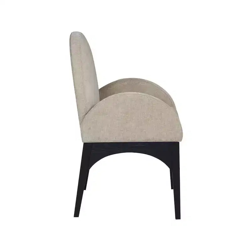 Meridian Furniture, Chaise de salle à manger en tissu chenille Waldorf